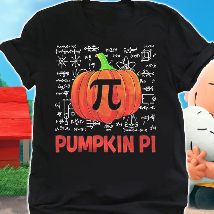 Pumpkin Pi Math Teacher Funny Halloween Thanksgiving Pi Day Shirt shirt