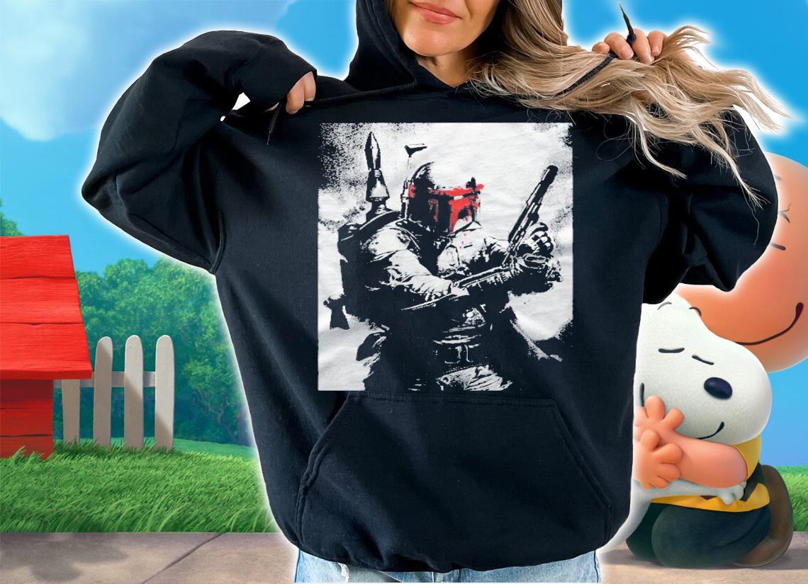 Star Wars Boba Fett Red Mask Portrait Shirt hoodie