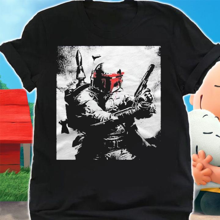 Star Wars Boba Fett Red Mask Portrait Shirt shirt