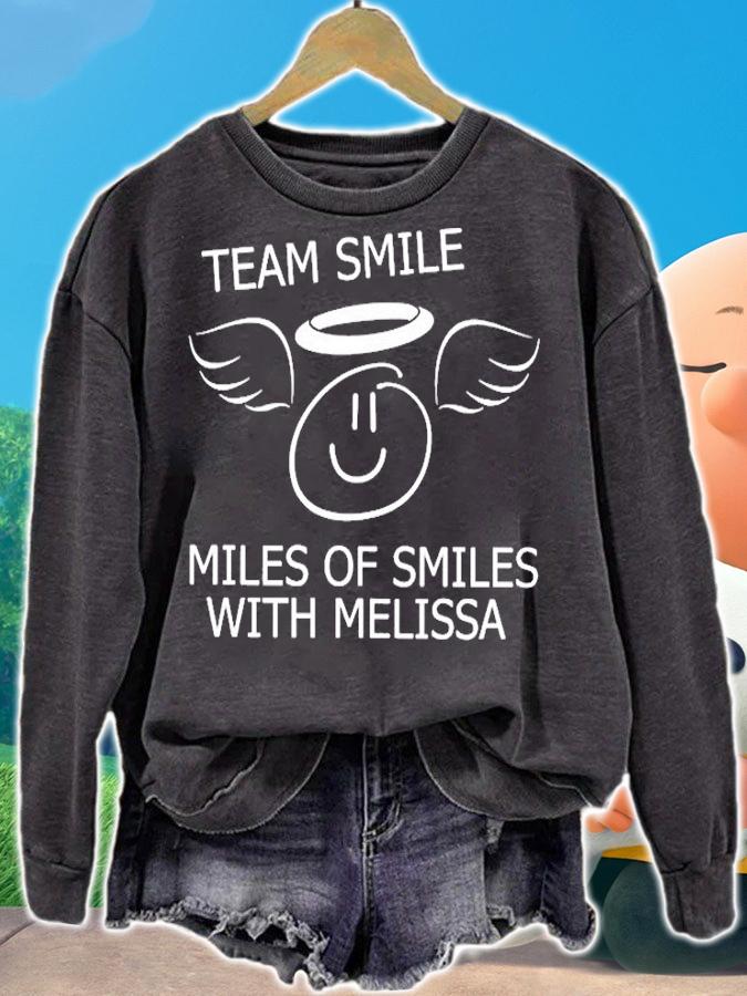Team Smile Miles Of Smiles With Melissa T-Shirt sweatshirt