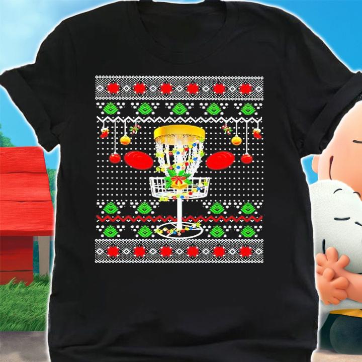 Disc Golf Frisbee Ugly Christmas Shirt