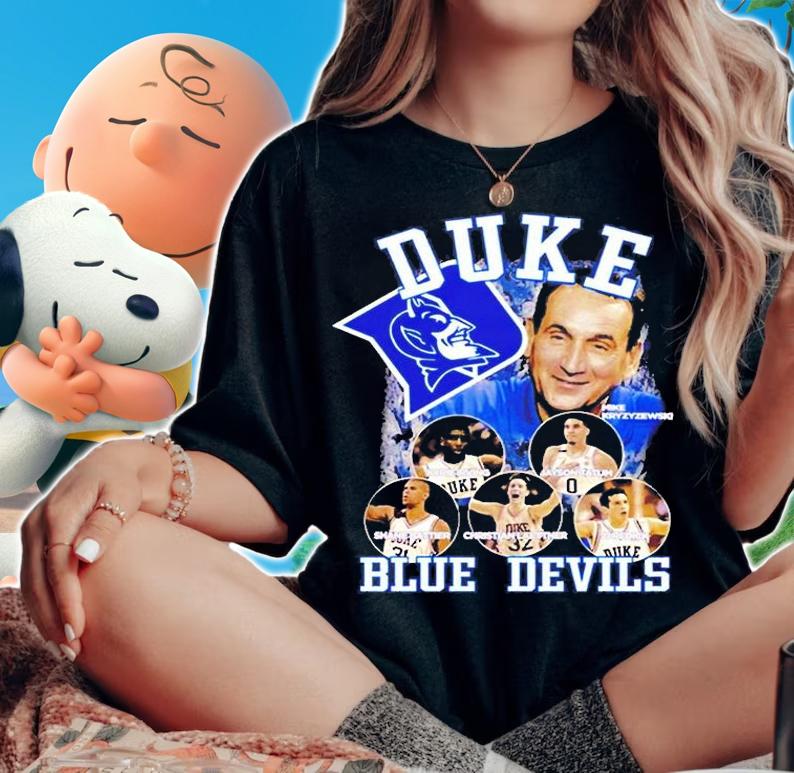 Jayson Tatum Wearing Duke Blue Devils Legends T-Shirt
