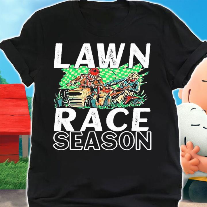 Lawn Mower Racing Landscaping And Gardening Gardener T-Shirt