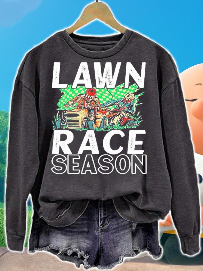 Lawn Mower Racing Landscaping And Gardening Gardener T-Shirt