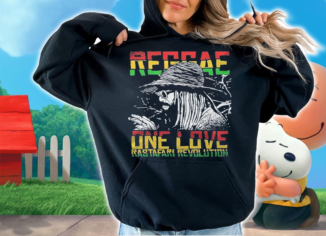 One Love Reggae Music Heartbeat Rastafari Rasta Shirt