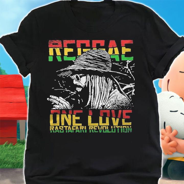 One Love Reggae Music Heartbeat Rastafari Rasta Shirt