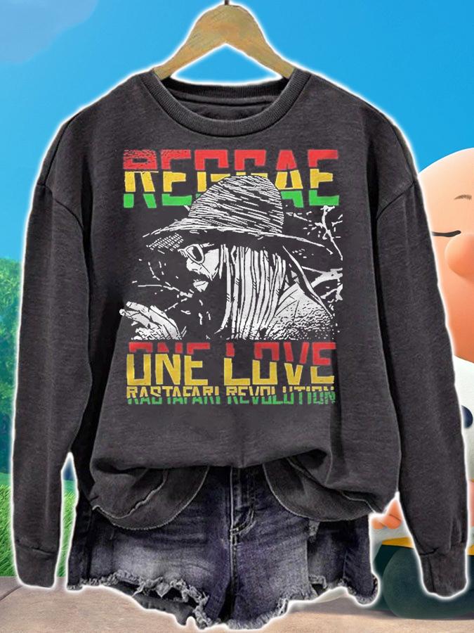 One Love Reggae Music Heartbeat Rastafari Rasta Shirt