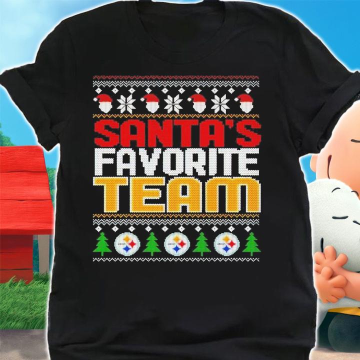 Pittsburgh Steelers Santa's Favorite Team Christmas Shirt shirt