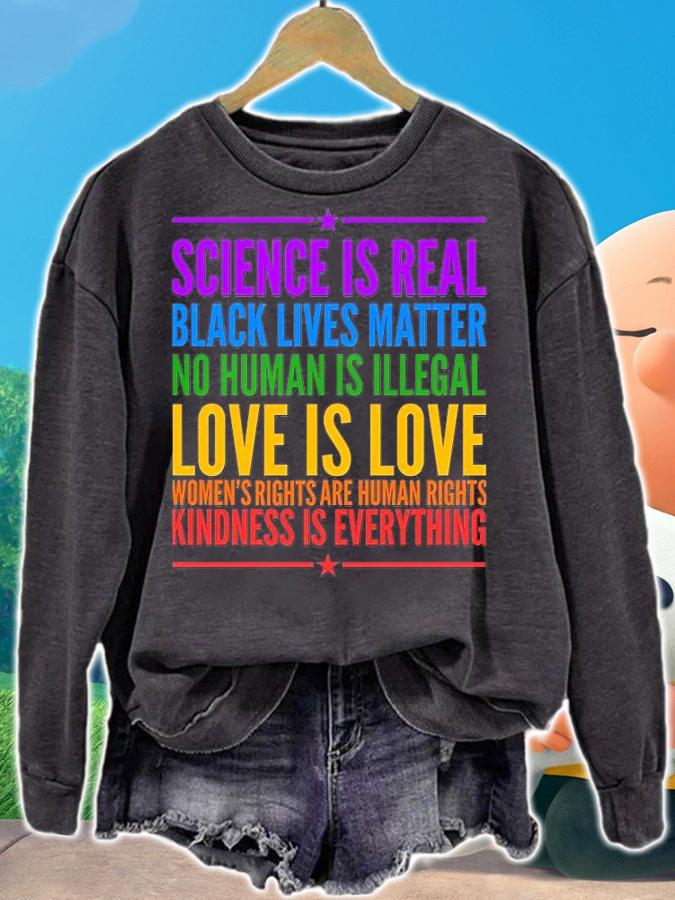 Science Is Real Black Lives Matter Love Is Love T-Shirt