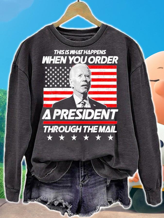 This Is What Happens When You Order A President Biden USA Flag T-Shirt