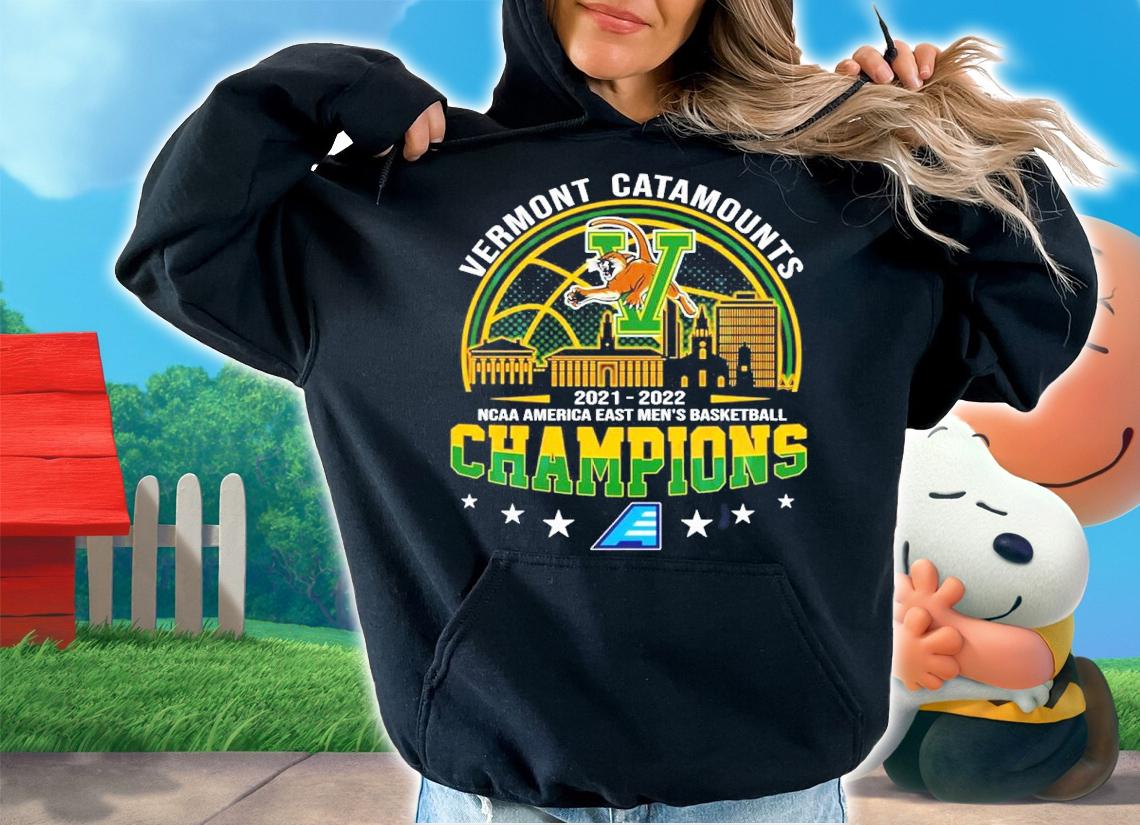 Vermont Catamounts 2021-2022 NCAA America East Men's Basketball Champions Shirt