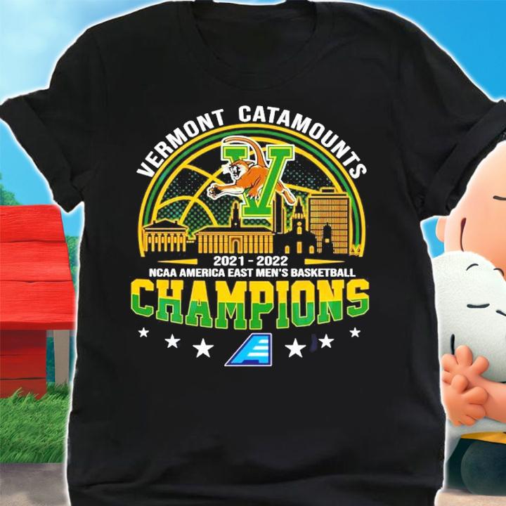 Vermont Catamounts 2021-2022 NCAA America East Men's Basketball Champions Shirt
