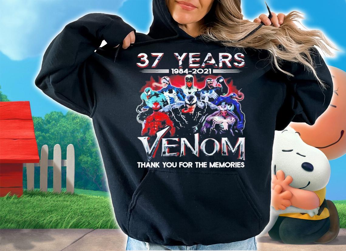 37 Years 1984-2021 Venom Thank You For The Memories Shirt