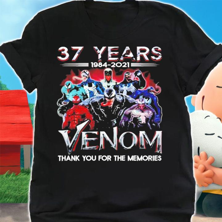 37 Years 1984-2021 Venom Thank You For The Memories Shirt