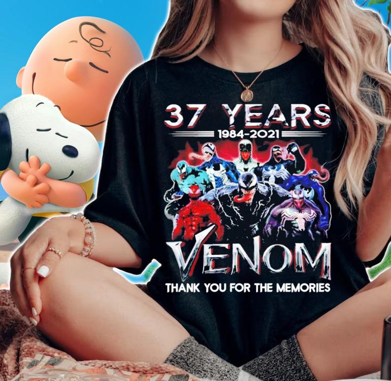37 Years 1984-2021 Venom Thank You For The Memories Shirt