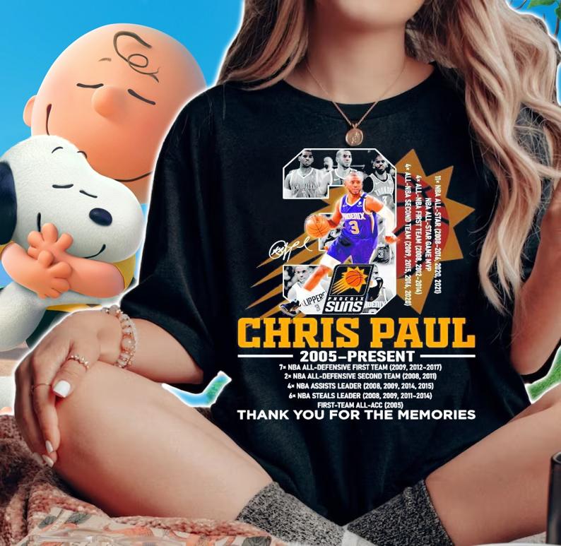 Chris Paul 2005-present Phoenix Suns signature shirt woman shirt