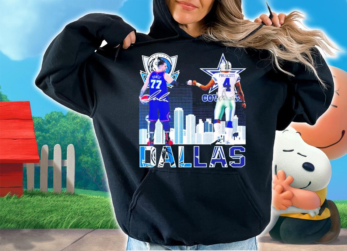 Dallas Doncic vs Prescott signatures shirt hoodie