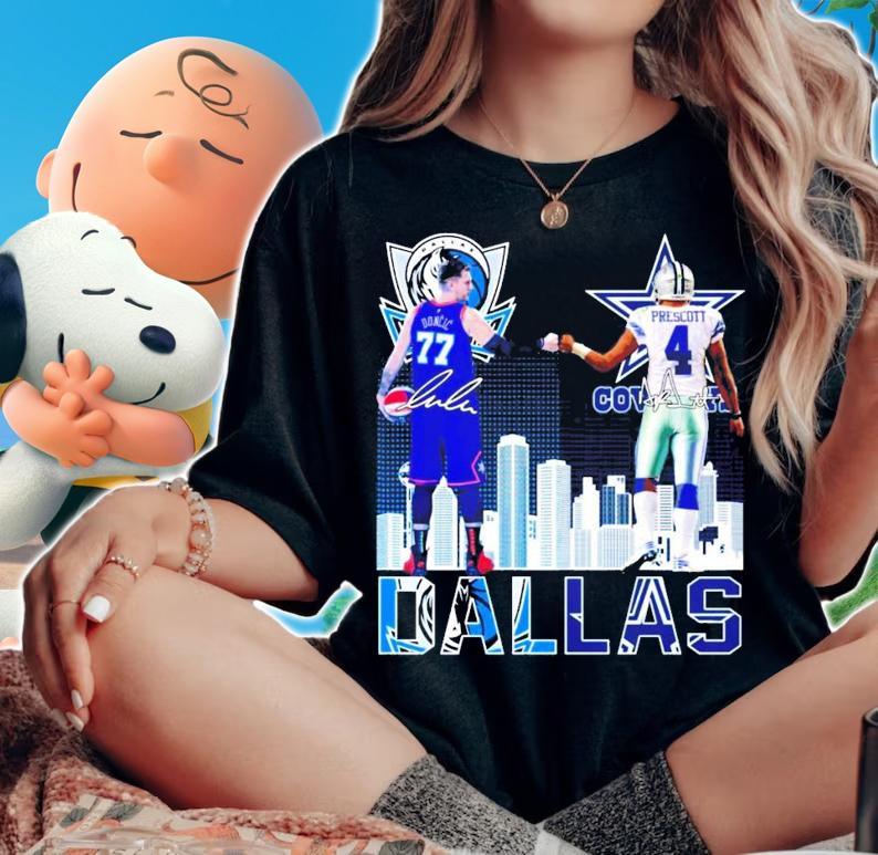 Dallas Doncic vs Prescott signatures shirt woman shirt