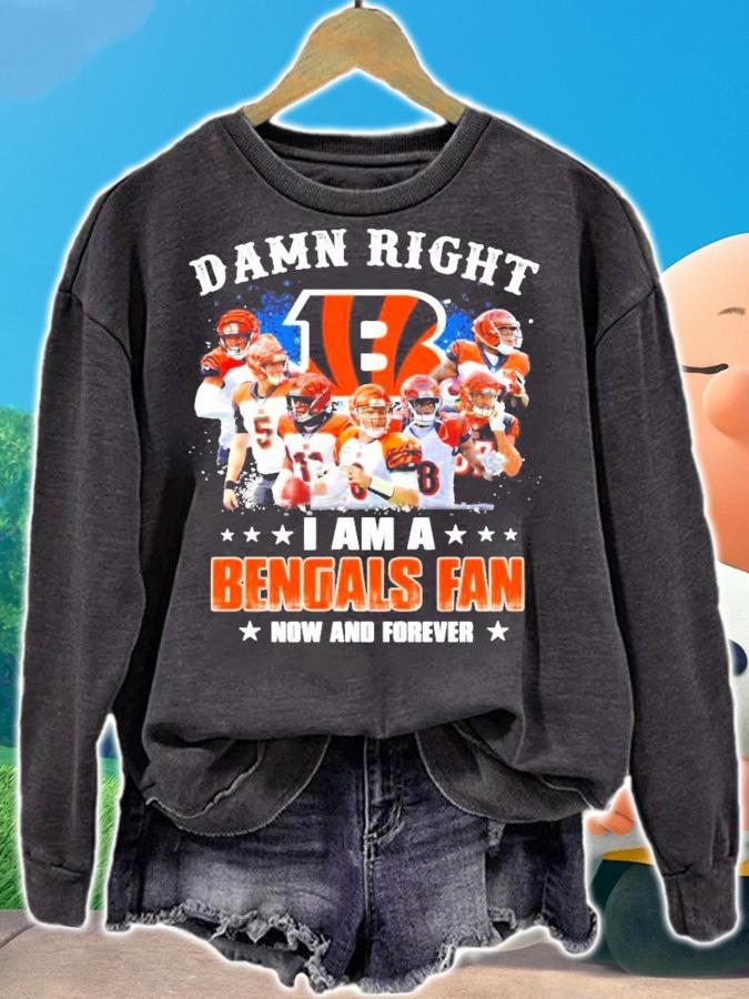 I am a Cincinnati Bengals fan now and forever shirt sweatshirt