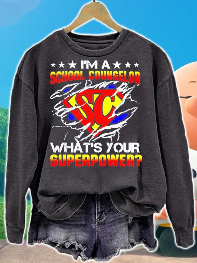 I'm a school counselor what's your superpower shirt