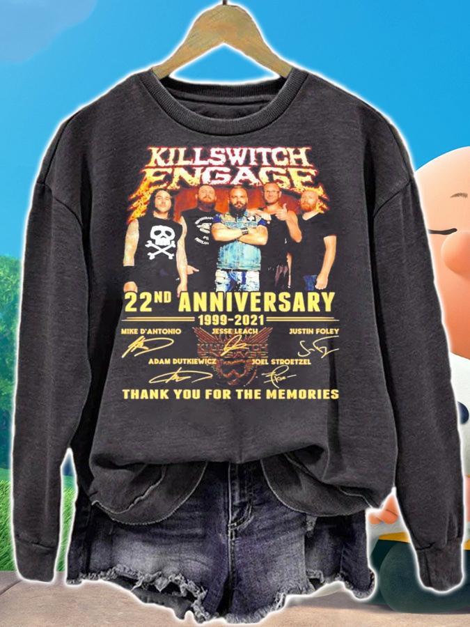 Killswitch Engage 22nd anniversary 1999-2021 signatures shirt sweatshirt