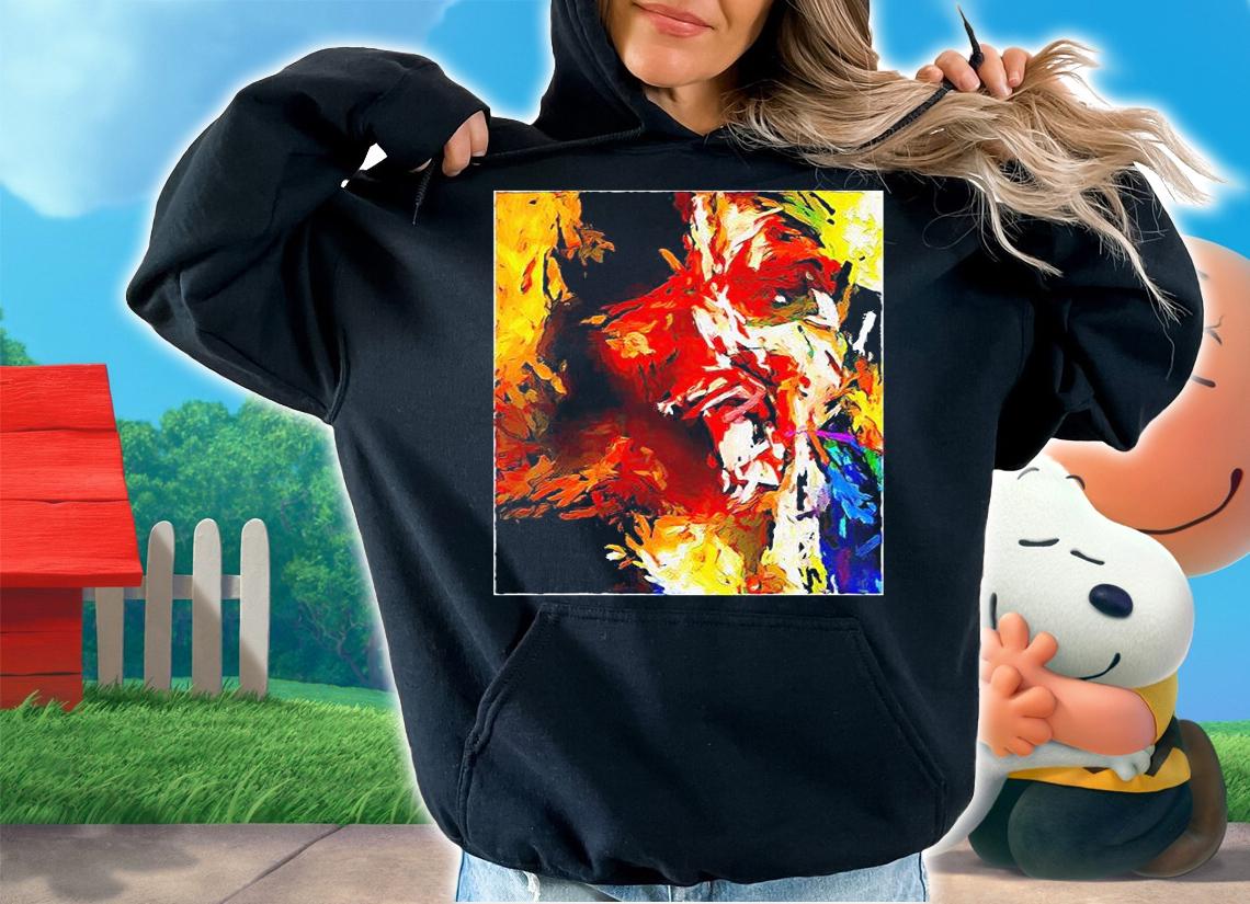 Totem Red Man and the Bird with the White Beak shirt hoodie