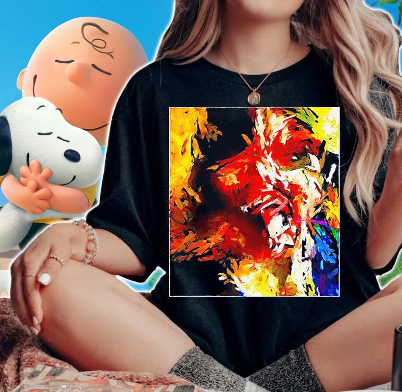 Totem Red Man and the Bird with the White Beak shirt woman shirt