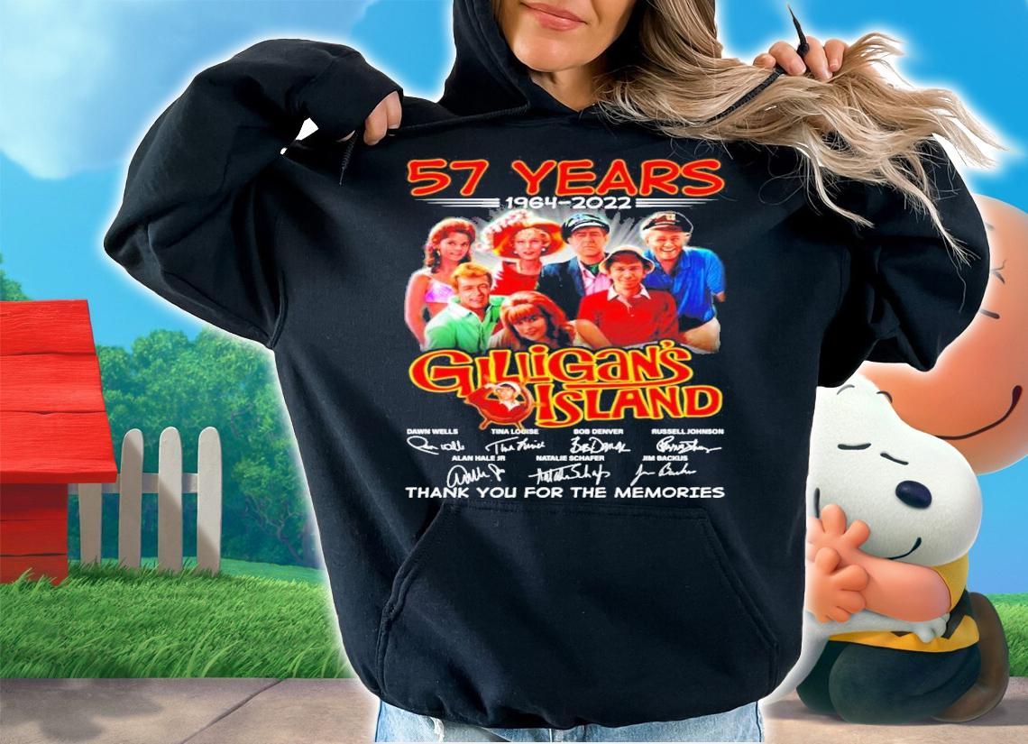 57 years 1964-2022 Gilligan's Island signatures shirt hoodie