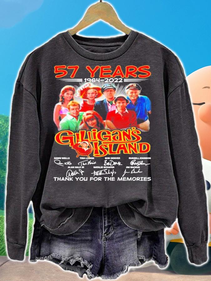 57 years 1964-2022 Gilligan's Island signatures shirt sweatshirt
