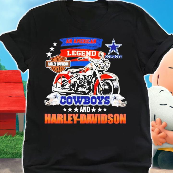 An American Legend Dallas Cowboys and Harley Davidson shirt shirt
