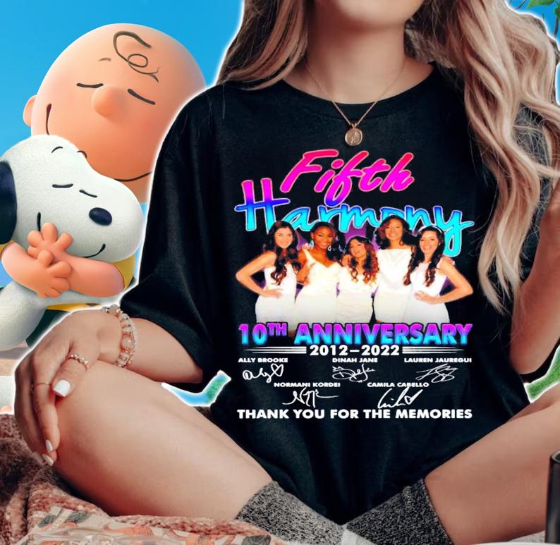 Fifth Harmony 10th anniversary 2012-2022 signatures shirt
