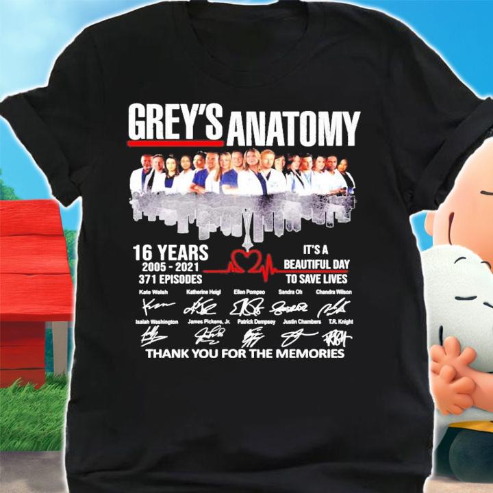 Grey's Anatomy 16 years 2005-2021 271 episodes it's a beautiful day to save lives shirt