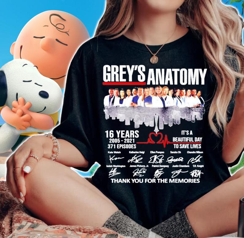 Grey's Anatomy 16 years 2005-2021 271 episodes it's a beautiful day to save lives shirt
