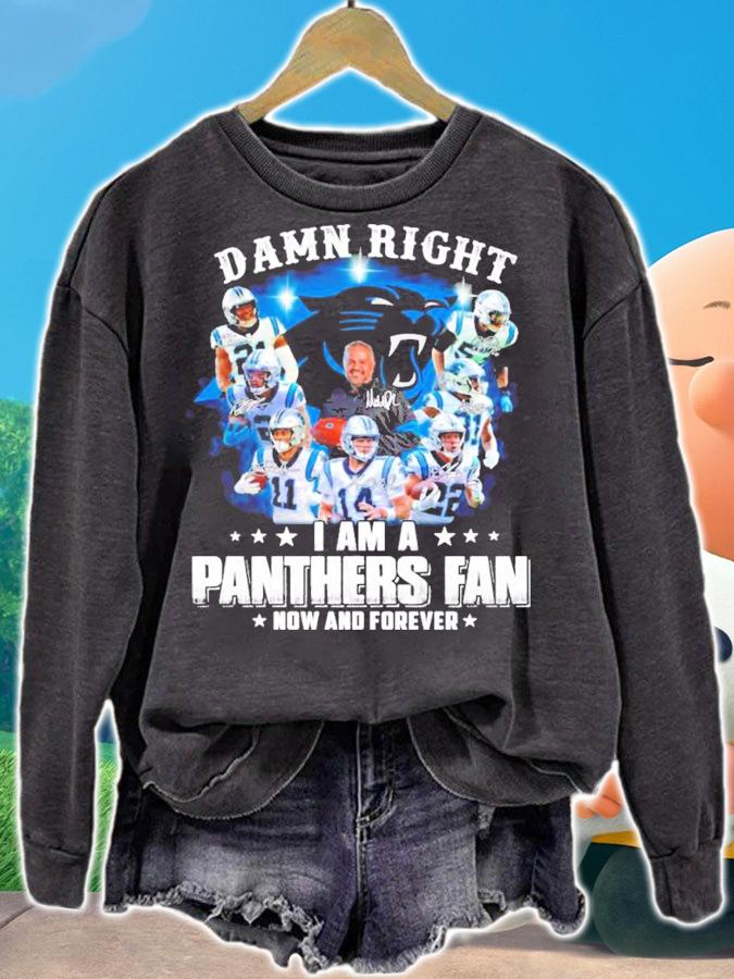 I am a Carolina Panthers fan now and forever signatures shirt sweatshirt