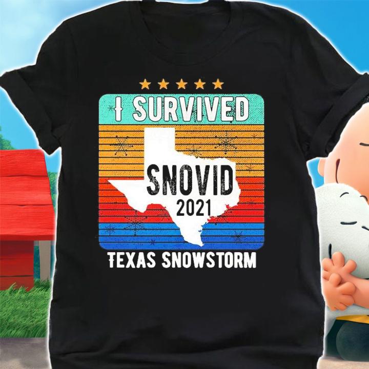 I survived snovid 2021 Texas snowstorm vintage shirt shirt