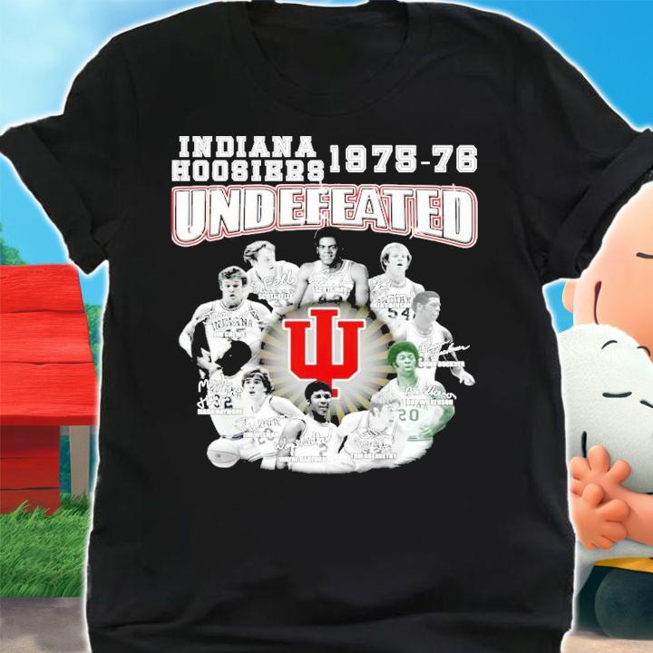Indiana Hoosiers 1975-1976 Undefeated shirt