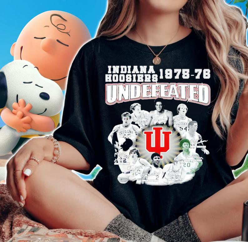 Indiana Hoosiers 1975-1976 Undefeated shirt