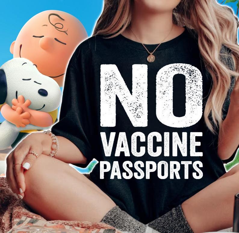 No Vaccine Passports Anti Mandatory Vaccine Educate Against Vaccination T-Shirt
