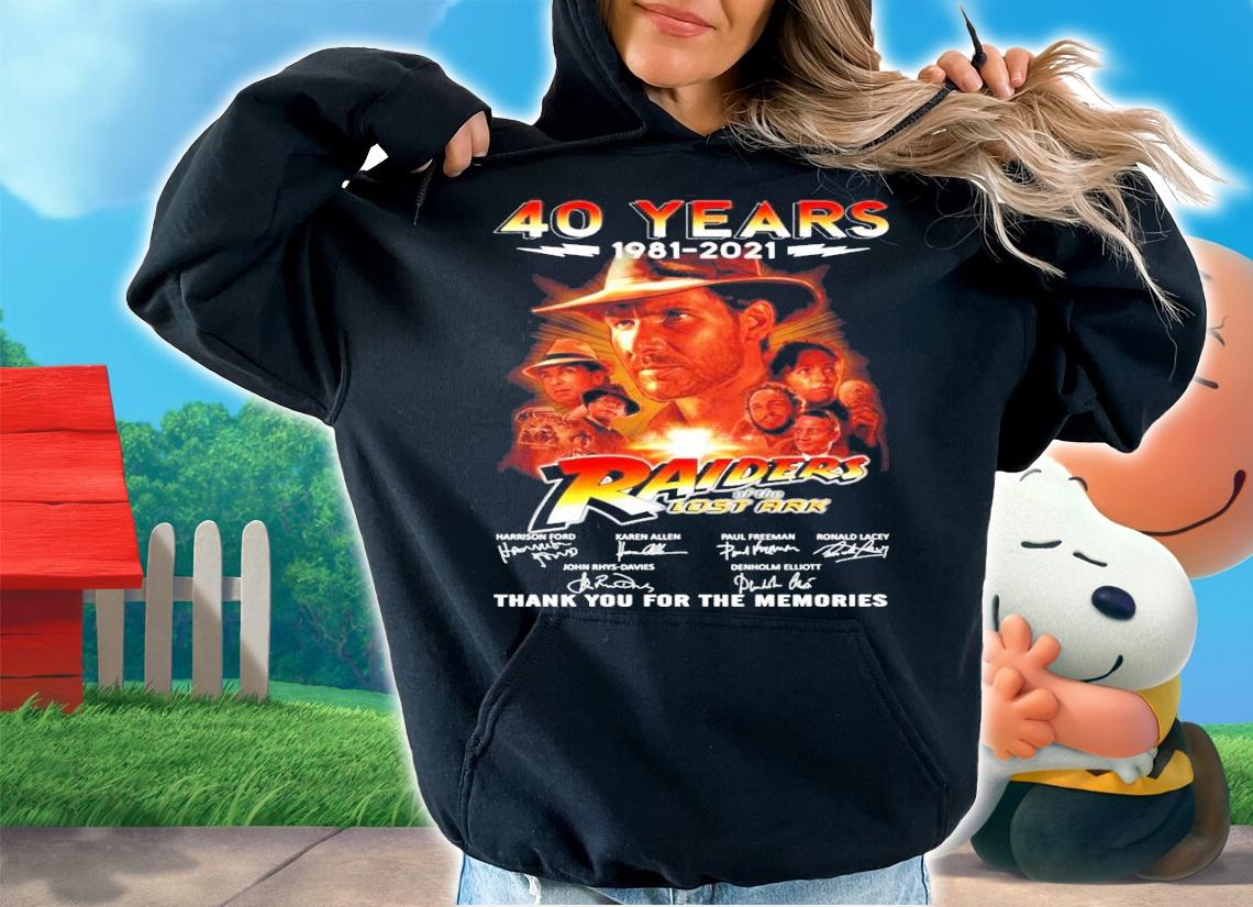 40 years 1981-2021 Raiders of the Lost Ark signature shirt