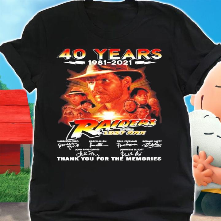 40 years 1981-2021 Raiders of the Lost Ark signature shirt