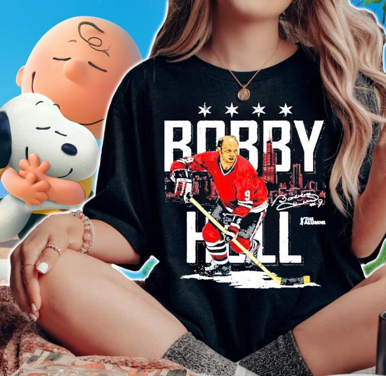 Bobby Hull Chicago hockey signature shirt woman shirt