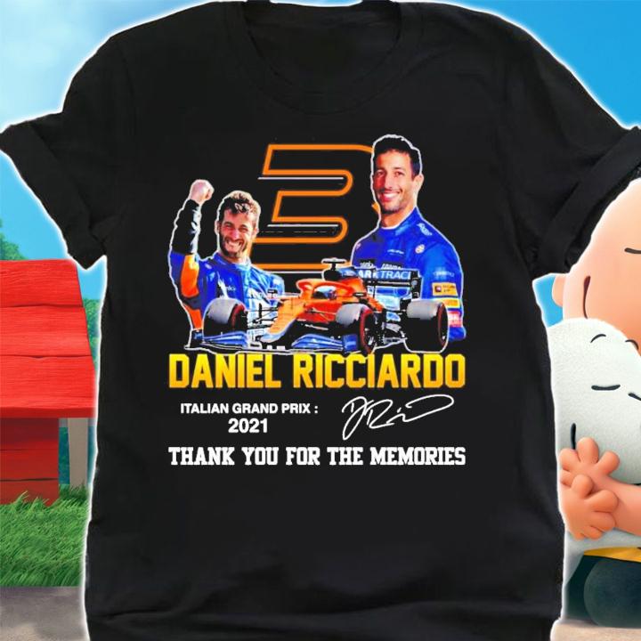 Daniel Ricciardo Italian Grand Prix 2021 signature shirt