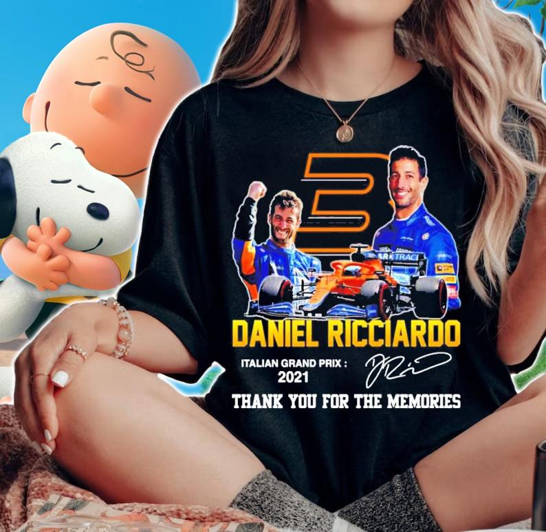 Daniel Ricciardo Italian Grand Prix 2021 signature shirt