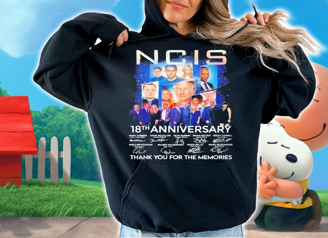 NCIS 18th anniversary signatures shirt hoodie