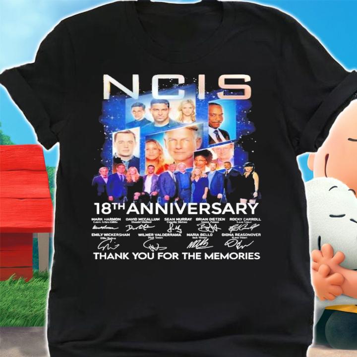 NCIS 18th anniversary signatures shirt shirt