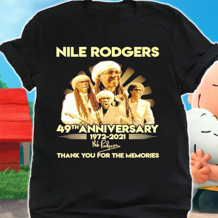Nile Rodgers 49th anniversary 1972-2021 signature shirt shirt