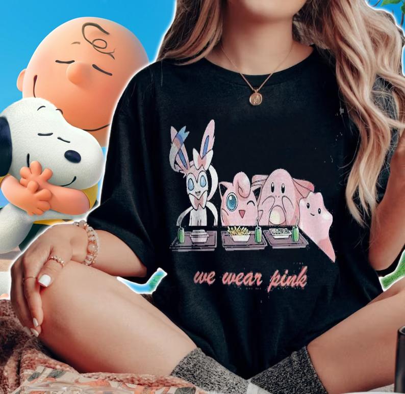 Pink Cute Pokemon Wear Pink t-shirt woman shirt