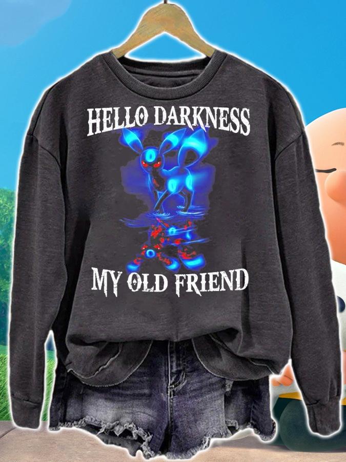 Pokemon Umbreon Hello Darkness my old friend shirt sweatshirt