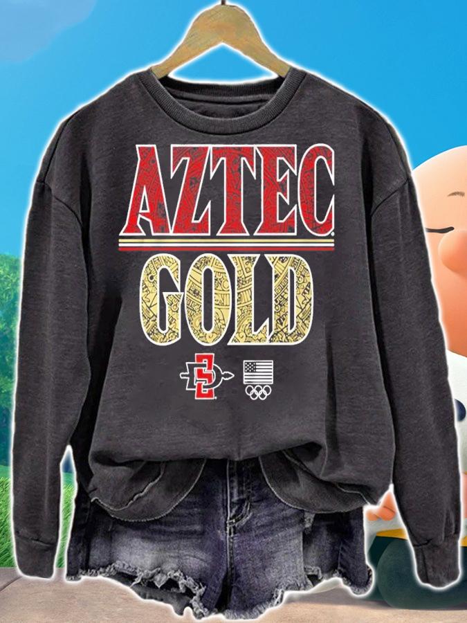 San Diego State Gold Medal U Aztec Gold shirt