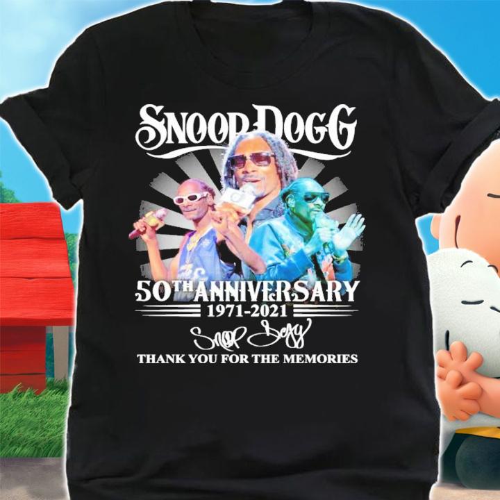 Snoop Dogg 50th anniversary 1971-2021 signature shirt